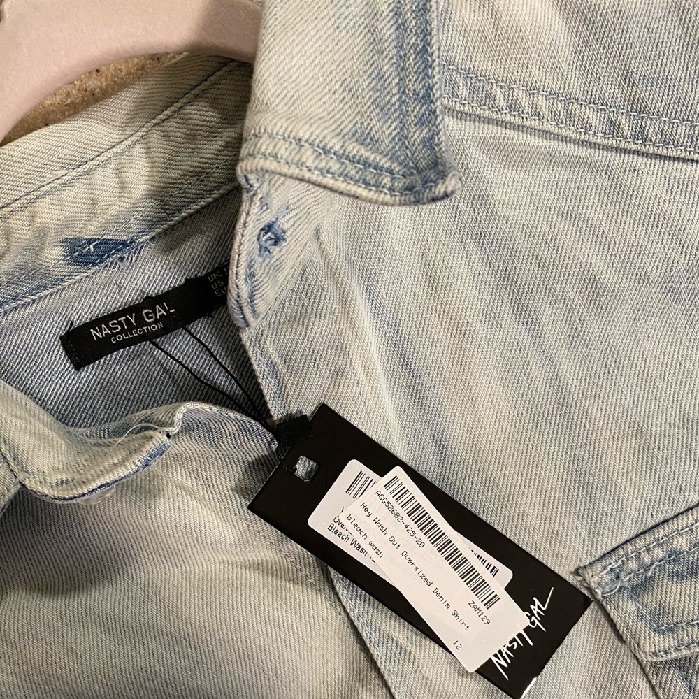 Nasty Gal Oversized Denim Shirt